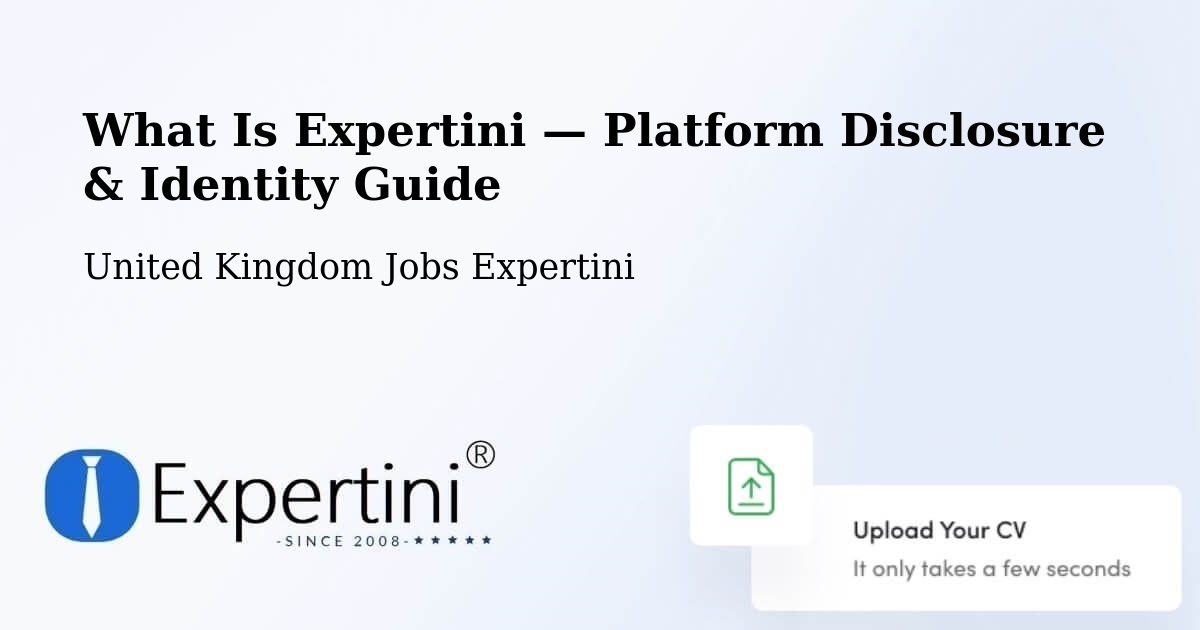 What Is Expertini — Platform Disclosure & Identity Guide – Larbert